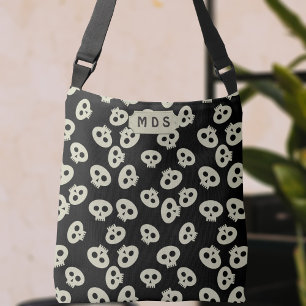 Sac Ajustable Motif crâne mignon imprimé Fourre-tout Crossbody s