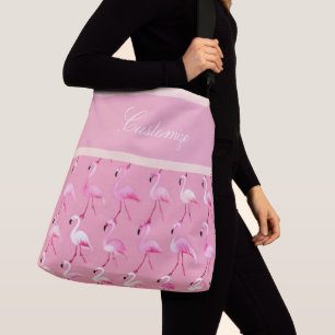 Sac Ajustable Motif d'aquarelle couleur Flamant rose rose person
