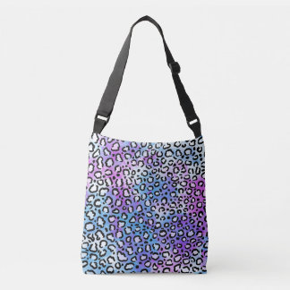 Sac Ajustable Motif de chats sauvages bleu et violet