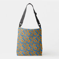 Motif de fleurs orange jaune