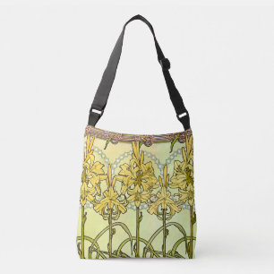 Sac Ajustable Motif de lys Art nouveau d'Alphonse Mucha vintage