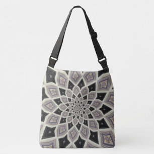Sac Ajustable Motif de mosaïque fractale en spirale géométrique