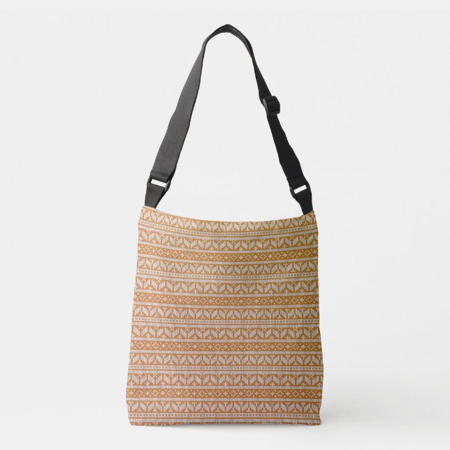 Sac Ajustable Motif de Noël Knit Knit Knit Cross Wool | (Devant)