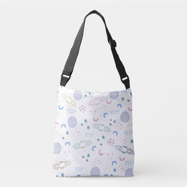 Sac Ajustable Motif de roquettes spatiales mignonnes | (Devant)