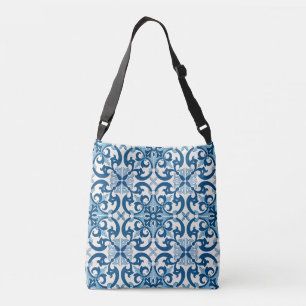 Sac Ajustable Motif de style portugais Azulejo Fleur De Lis