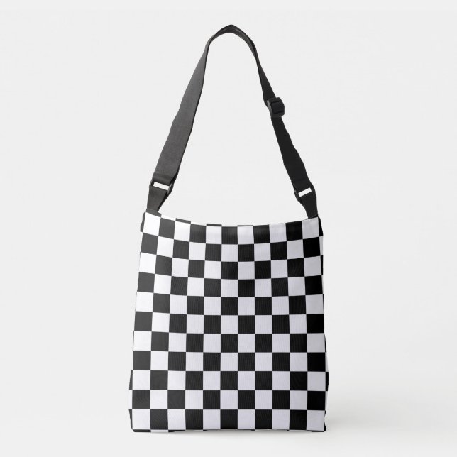 Sac Ajustable Motif de tableau de bord noir et blanc (Devant)