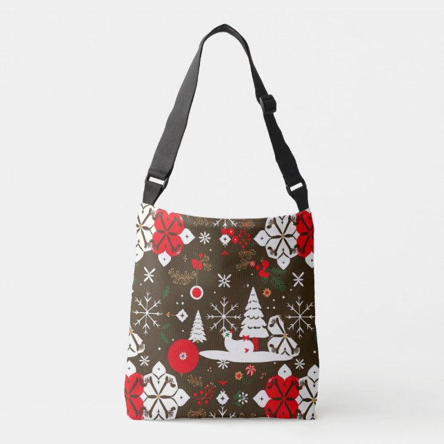 Sac Ajustable Motif des fêtes de neige (Devant)