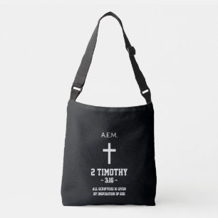 Sac Ajustable Motif Échelles Bleu Noir Verset Biblique Chrétien