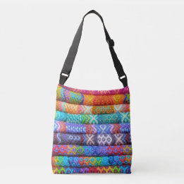 Sac Ajustable Motif en tissu coloré Boho
