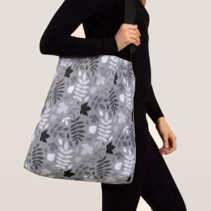 Sac Ajustable Motif Feuille tombé Monochrome sur Grey