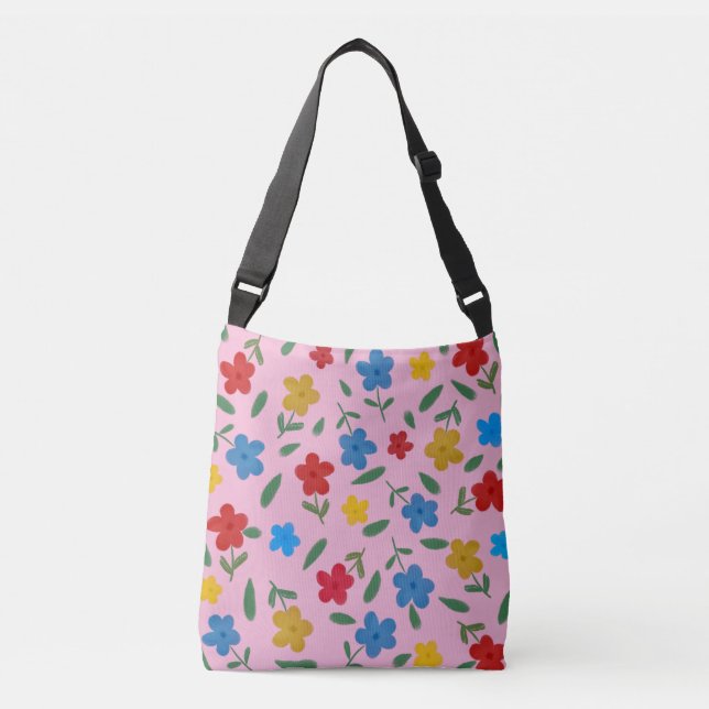 SAC AJUSTABLE MOTIF FLEURS COLORÉ ET ÉLÉGANT (Devant)