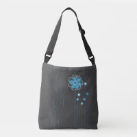 Motif moderne floral lunatique