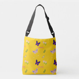 Sac Ajustable Motif papillon sur jaune