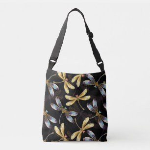 Sac Ajustable Motif sans couture avec libellules d'or