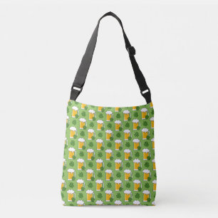 Sac Ajustable Mug de bière irlandaise avec Motif Shamrock Clover