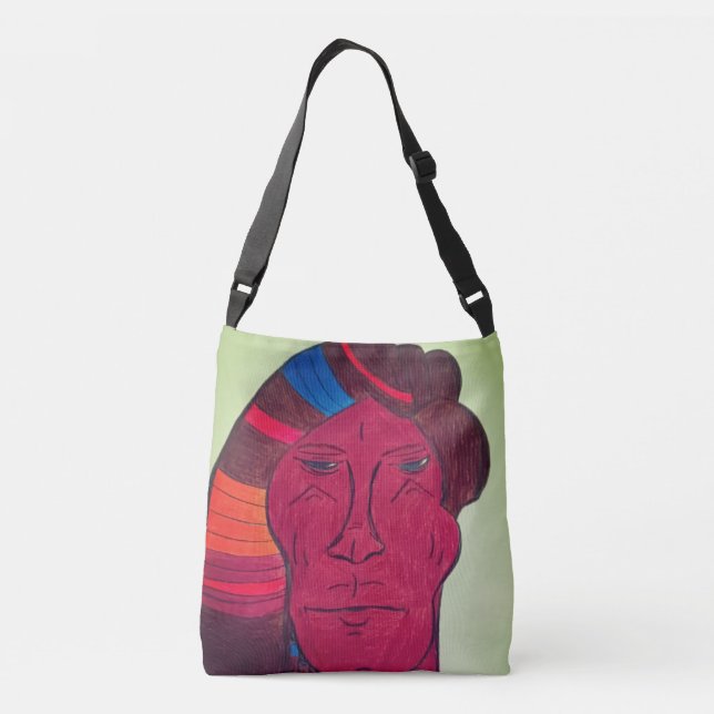 Sac Ajustable Multiracial Art Crossbody Bag (Dos)