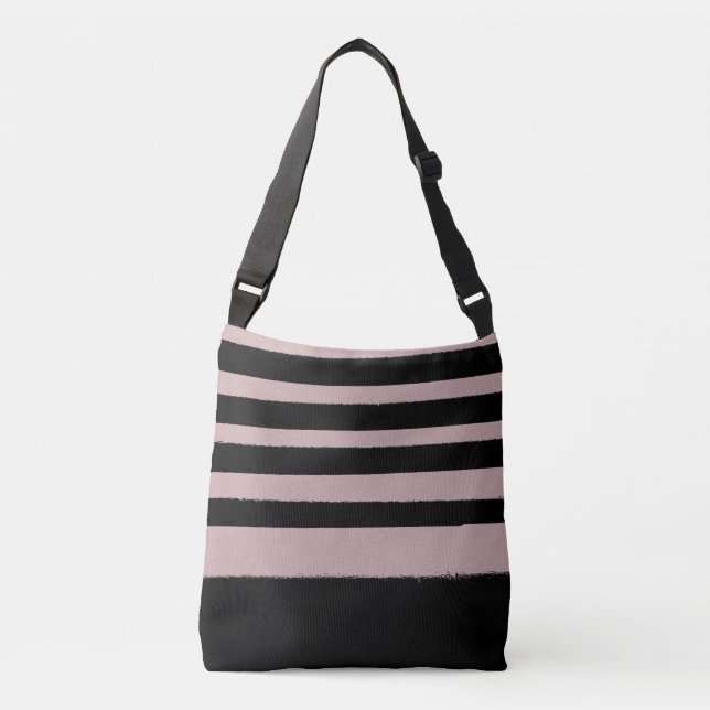 Sac Ajustable Noir et rose Abstrait mignon Moderne tendance Moti (Devant)