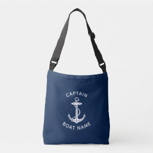 Sac Ajustable Nom de bateau d'ancre nautique capitaine personnal