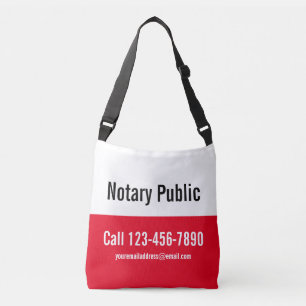 Sac Ajustable Notaire Public Bright Rouge Noir & Blanc Modèle