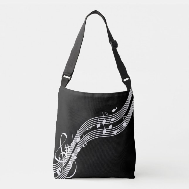 Sac Ajustable Notes de musique PixDezines/do-it-yourself couleur (Devant)