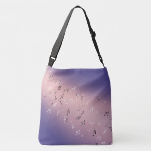 Sac Ajustable Notes musicales dans le violet rose clair de lune