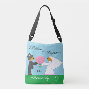 Sac Ajustable Nounours mariés Anniversaire