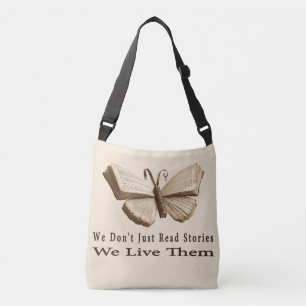 Sac Ajustable Nous Vivons Histoires Livre Ancien Papillon