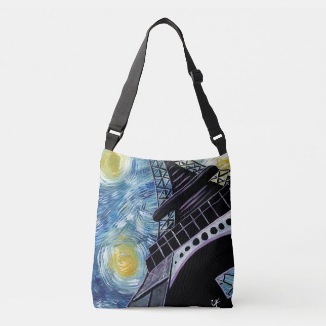 Sac Ajustable Nuit étoilée à Paris (Devant)