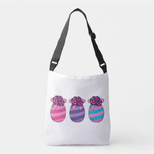 Sac Ajustable Oeufs de Pâques aux fleurs et au ruban