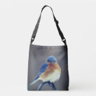 Oiseau bleu oriental gras