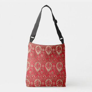Sac Ajustable Or rouge et pâle Paisley