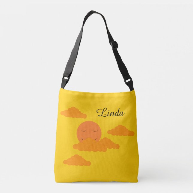 Sac Ajustable Orange Sun in Golden Sky:   (Dos)