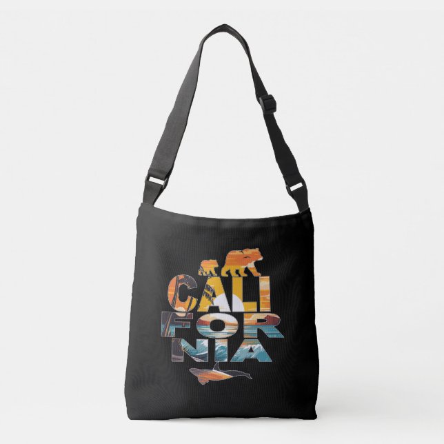 Sac Ajustable Ours et baleines de Californie (Devant)