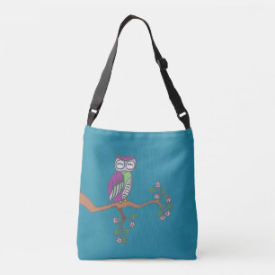 Sac Ajustable Owl art Night Blue