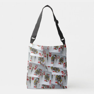 Sac Ajustable Page Pleine De Reines Jouant Des Cartes,
