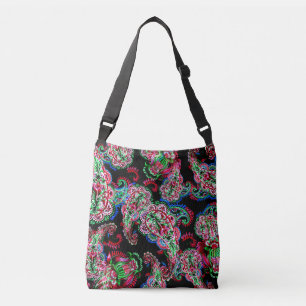 Sac Ajustable Paisley Floral Pattern, Ethnic Arrière - plan.