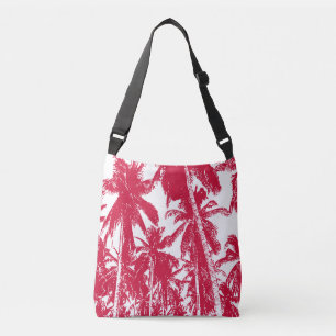 Sac Ajustable Palmiers tropicaux design en rouge et blanc