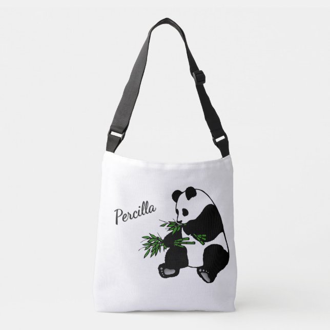 Sac Ajustable Panda géant mange nom bambou   (Devant)