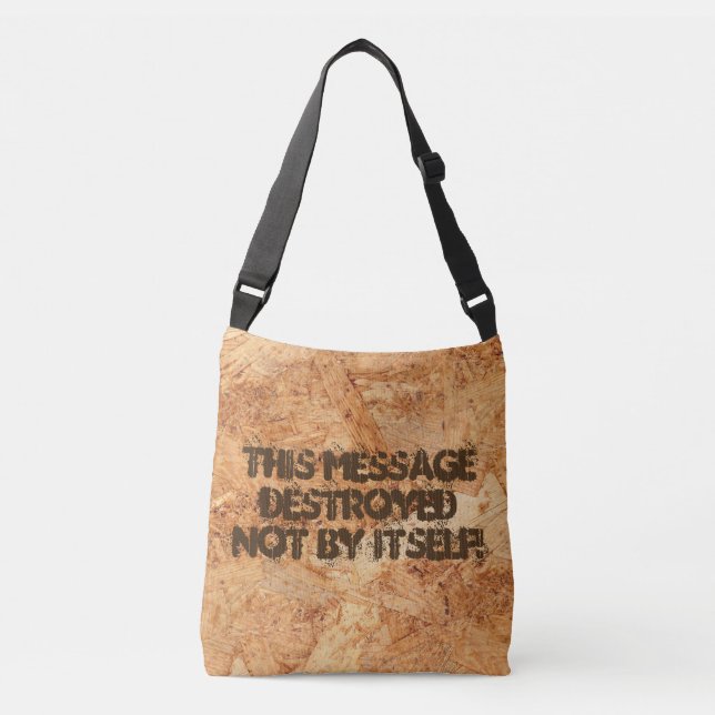 Sac Ajustable panneau orienté de brin - motif sans couture d'OSB (Devant)