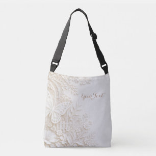 Sac Ajustable Papier découpé élégant papillon avec cadre floral