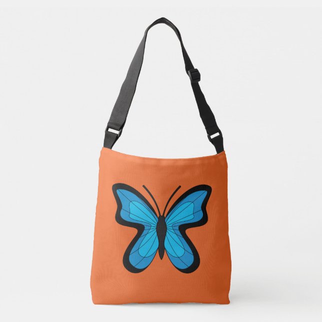 Sac Ajustable Papillon Bleu (Devant)