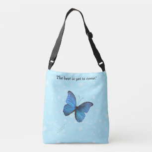 Sac Ajustable Papillon bleu & Orbes bleu clair