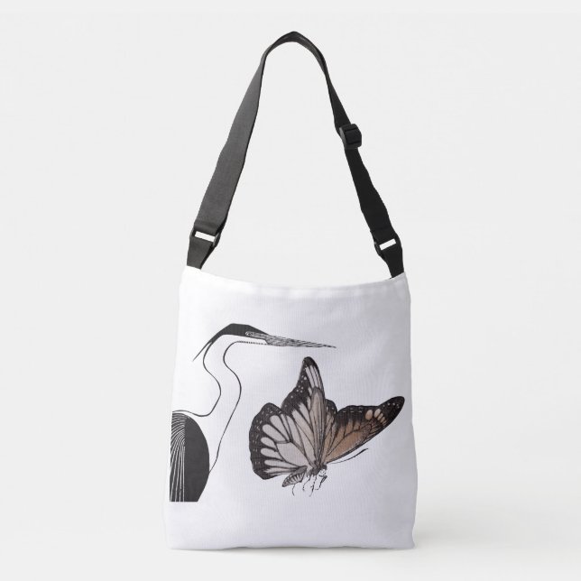Sac Ajustable Papillon monarque à l'aigrette (Devant)