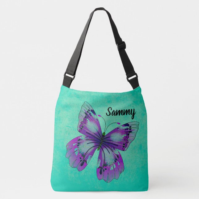 Sac Ajustable Papillon pourpre (Devant)