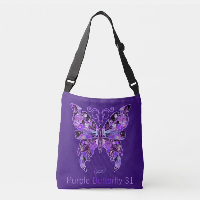 Sac Ajustable Papillon pourpre 31 (Devant)