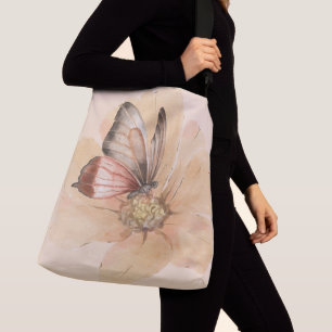 Sac Ajustable Papillons et fleurs aquarelles