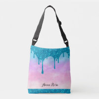 *~* Parties scintillant à goutte turquoise Pastel