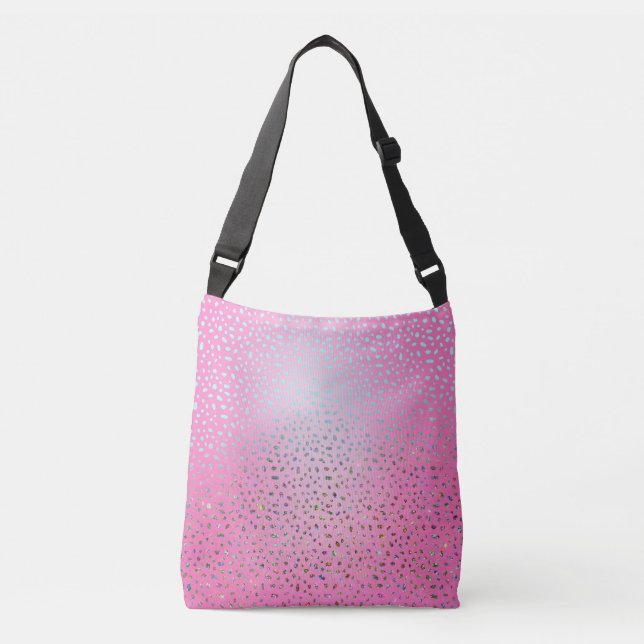 Sac Ajustable Parties scintillant rose Cheetah Imprimer (Devant)