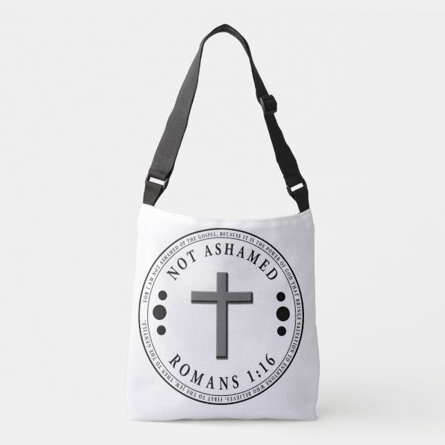 Sac Ajustable Pas honteux de l'Evangile Verse chrétien (Devant)
