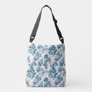 Sac Ajustable Pastel Floral Doodle Motif Vintage.